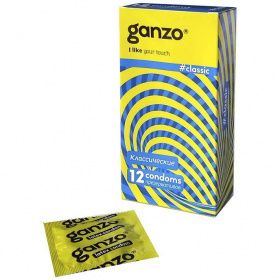 Классические презервативы с обильной смазкой Ganzo Classic - 12 шт.