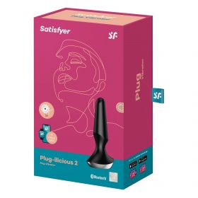 4003283BLK Анальная пробка с вибрацией Satisfyer Plug Ilicious 2 (черный)