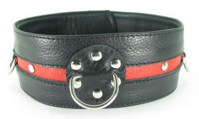 55023 ОШЕЙНИК ЧЕРНО-КРАСНЫЙ XL