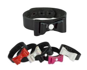 3351-10 - Браслет с лаковым черным бантиком