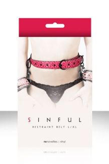 1231-14 Ремень на пояс Sinful Restraint Belt Large розовый