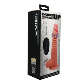 BW-008097X  ВИБРАТОР С ПОСТУПАТЕЛЬНЫМ ДВИЖЕНИЕМ И РОТАЦИЕЙ ЦВЕТ ТЕЛЕСНЫЙ