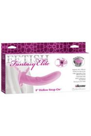 PD4530-11 Страпон универсальный Hollow Strap-On 8" полый розовый