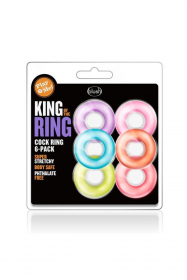 BL-93652 Набор из 6 эрекционных колец King of the Ring BL-93652 Набор из 6 эрекционных колец King of the Ring