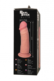 981039-1 Реалистичный вибратор RealStick Elite Vibro Liam, TPR, телесный, 7 режимов вибрации, 18 см 981039-1 Реалистичный вибратор RealStick Elite Vibro Liam, TPR, телесный, 7 режимов вибрации, 18 см