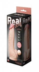 560403 Фаллоимитатор неоскин на присоске в коробке REAL BOMB