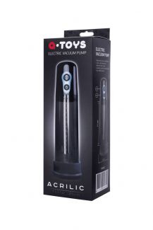 768002 ПОМПА ДЛЯ ПЕНИСА TOYFA A-TOYS ACRILIC, СИЛИКОН, ЧЁРНЫЙ, 26 СМ