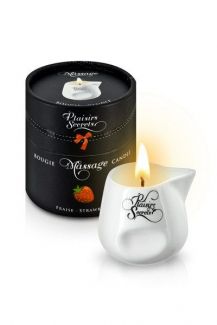 826016 MASSAGE CANDLE STRAWBERRY 80ML Свеча с массажным маслом 80 мл