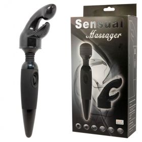 BW-055011 Вибромассажер SENSUAL MASSAGER для тела со сменной насадкой на головку