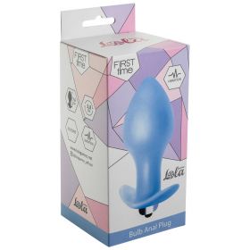 5006-02lola АНАЛЬНАЯ ПРОБКА С ВИБРАЦИЕЙ BULB ANAL PLUG BLUE