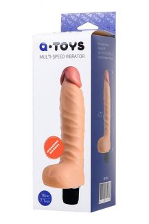 761051 Реалистичный вибратор TOYFA A-Toys Nod, TPE, телесный, 20,5 см
