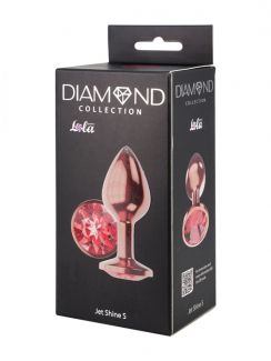  4024-01LOLA АНАЛЬНАЯ ПРОБКА DIAMOND RUBY SHINE S РОЗОВОЕ ЗОЛОТО