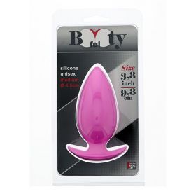 21016 Розовая анальная втулка BOOTYFUL ANAL PLUG MEDIUM PINK - 9,8 см.