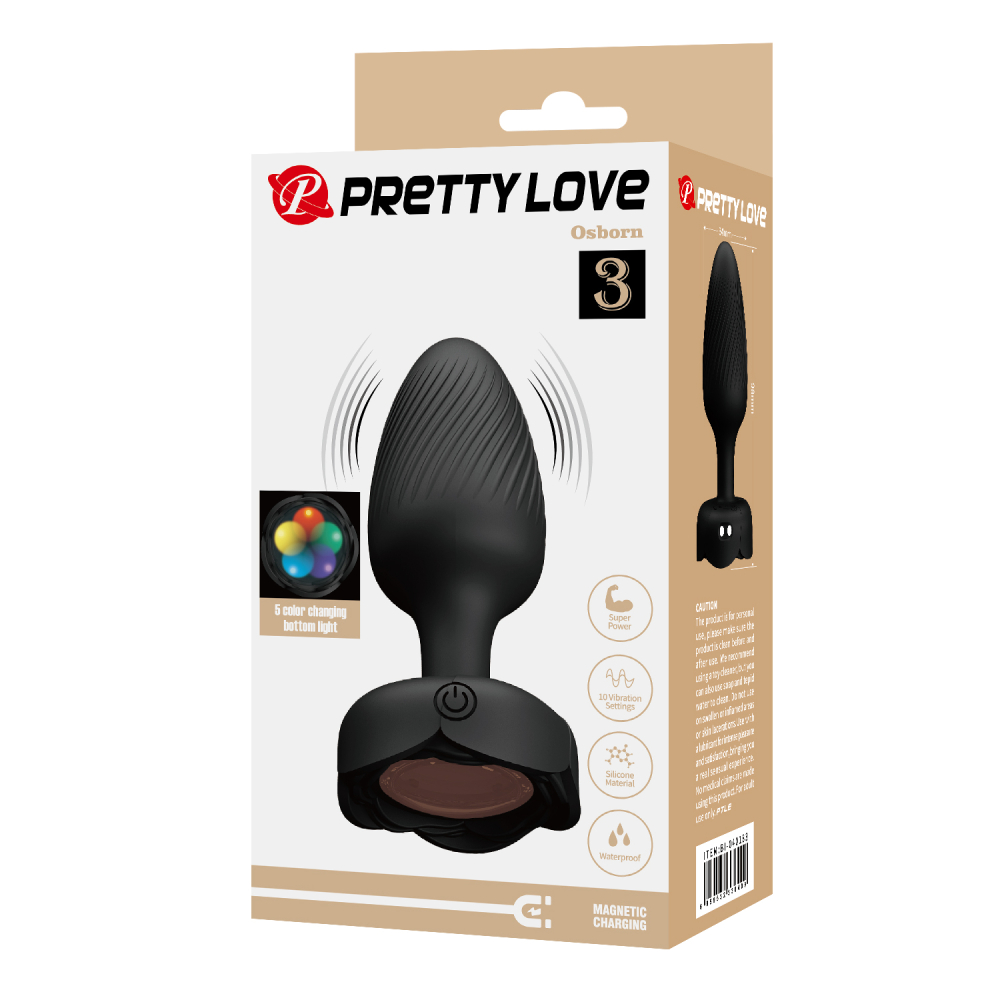 BI-040183 Анальный Вибростимулятор с Подсветкой Pretty Love BI-040183 Анальный Вибростимулятор с Подсветкой Pretty Love