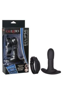 SE-0436-68-3 Перезарежаемый анальный стимулятор Beaded Probe с функцией "ротации" и управлением с бр