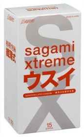 143147 Презервативы SAGAMI Xtreme 0.04мм ультратонкие 15шт.
