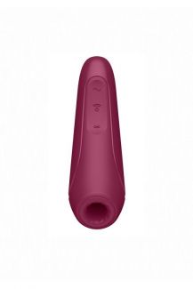 J2018-80-3 Curvy 1+ Red, красно-розовый Вакуумный стимулятор  без упаковки