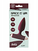 8015-03 Анальная пробка с вибрацией Spice it up New Edition Glory Wine red