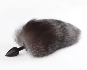 SB-9021 Анальная пробка TPE с хвостиком, 20-25 см