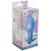 5006-02lola АНАЛЬНАЯ ПРОБКА С ВИБРАЦИЕЙ BULB ANAL PLUG BLUE