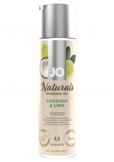 JO40125 Массажное масло JO - Coconut & Lime/Кокос и лайм 120 mL