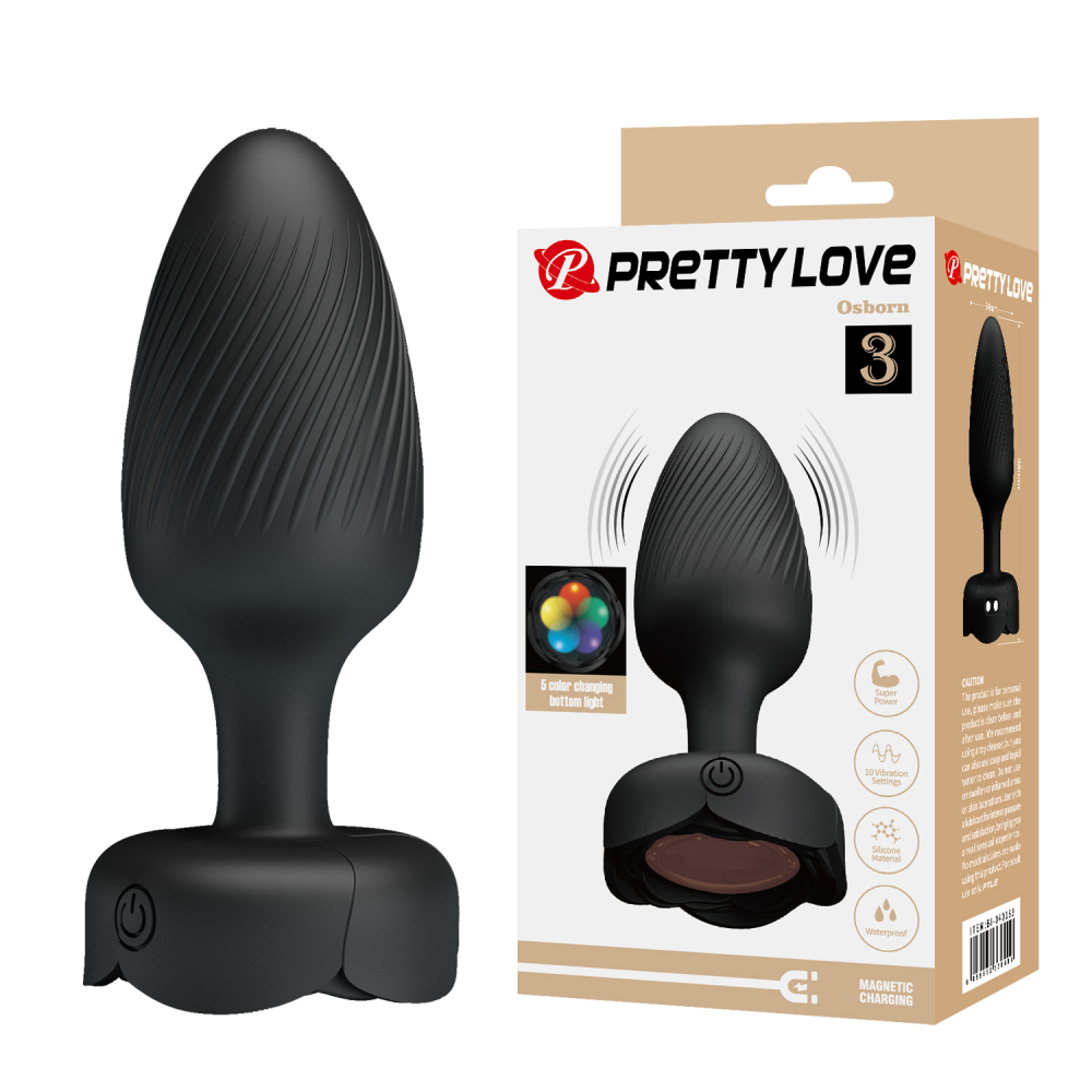 BI-040183 Анальный Вибростимулятор с Подсветкой Pretty Love BI-040183 Анальный Вибростимулятор с Подсветкой Pretty Love