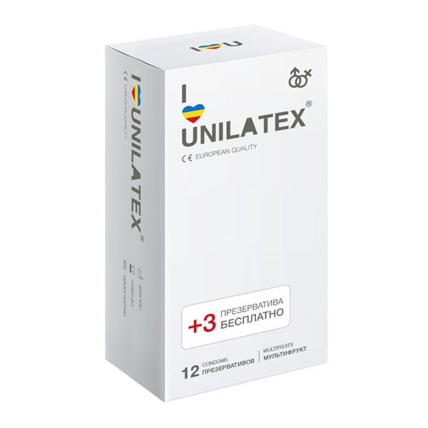 Презервативы UNILATEX мультифрукт12 шт Презервативы UNILATEX мультифрукт12 шт