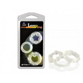 sk3310-0 Набор эрекционных колец, прозрачные