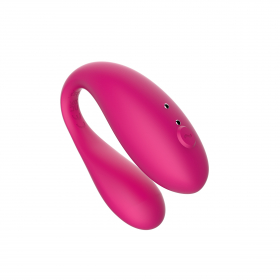 AM002P Парный вибромассажер TWIN, Pink с управлением через приложение