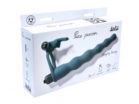 1202-03 Вибронасадка для двойного проникновения Pure Passion Bunny Green