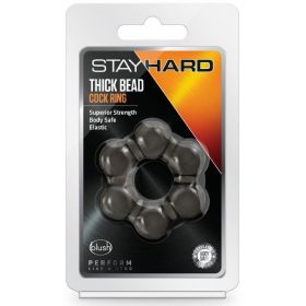 BL-00365 Дымчатое эрекционное кольцо Stay Hard Thick Bead Cock Ring