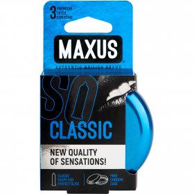 ПРЕЗЕРВАТИВЫ MAXUS CLASSIC № 3 X-EDITION (гладкие классические) в кейсе