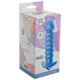 5007-02 АНАЛЬНАЯ ПРОБКА С ВИБРАЦИЕЙ TWISTED ANAL PLUG BLUE