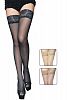2132 Чулки с широкой ажурной резинкой на силиконе