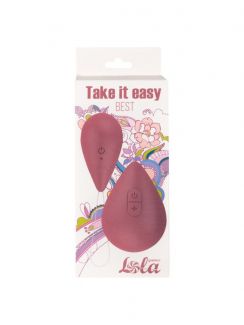 9021-02 ВИБРОЯЙЦО С ПУЛЬТОМ УПРАВЛЕНИЯ TAKE IT EASY BEST PINK