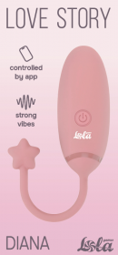 3014-01 Вибро яйцо с приложением Diana Love Story Pink