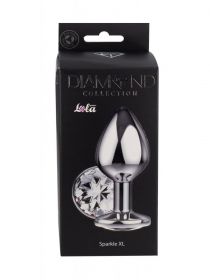 4028-02LOLA БОЛЬШАЯ АНАЛЬНАЯ ПРОБКА DIAMOND CLEAR SPARKLE XL